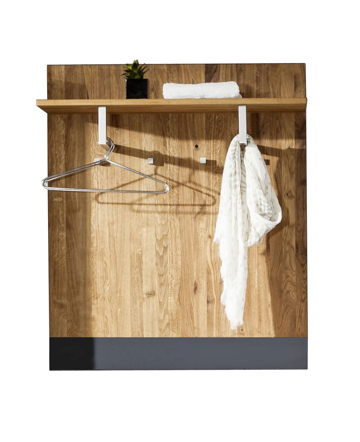 Garderobenpaneel DOMUS 88 x 106 cm Asteiche massiv