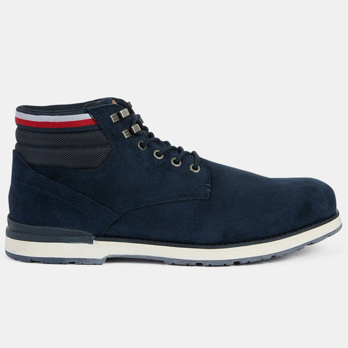 Tommy Hilfiger Boots en Velours de Cuir Outdoor bleu marine