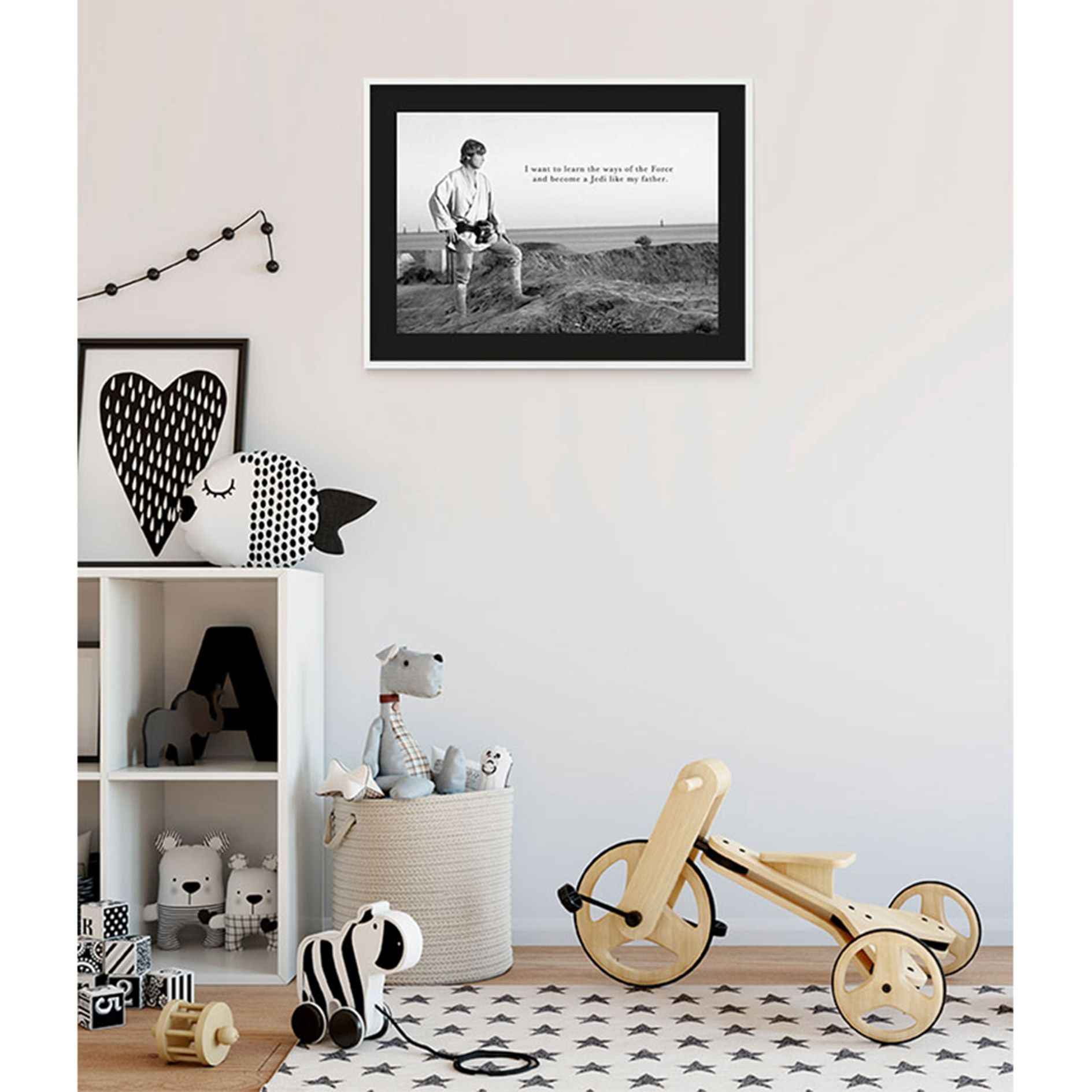 Wandbild STAR WARS CLASSIC LUKE QUOTE - 70x50 cm