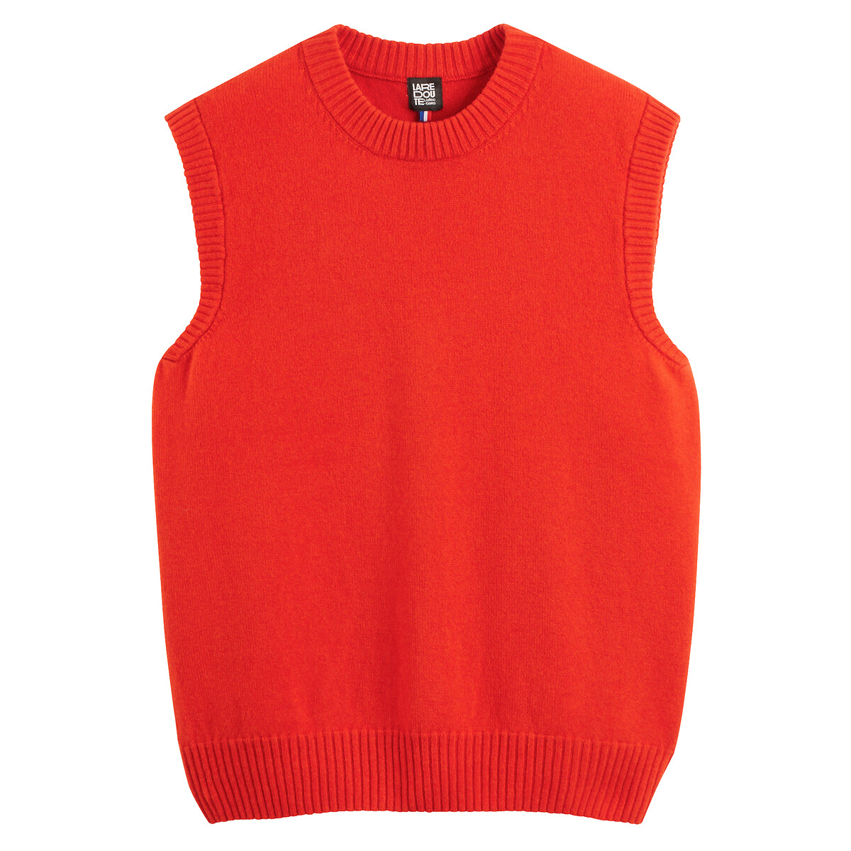 COLEÇÕES LA REDOUTE<br>Suéter de lã e cashmere, fabricado na França