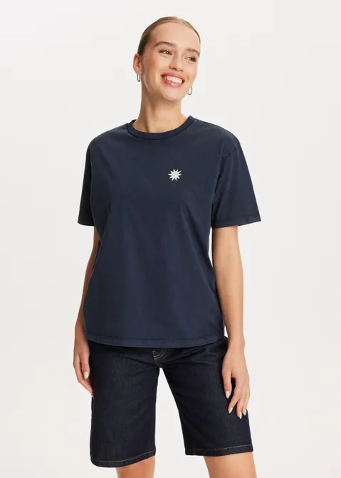 T-shirt met print amour antraciet (ACIDWAS)