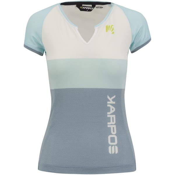 T-shirt randonnée KARPOS MOVED EVO W JERSEY AQUA MARINE/WHITE/SPRING LAKE