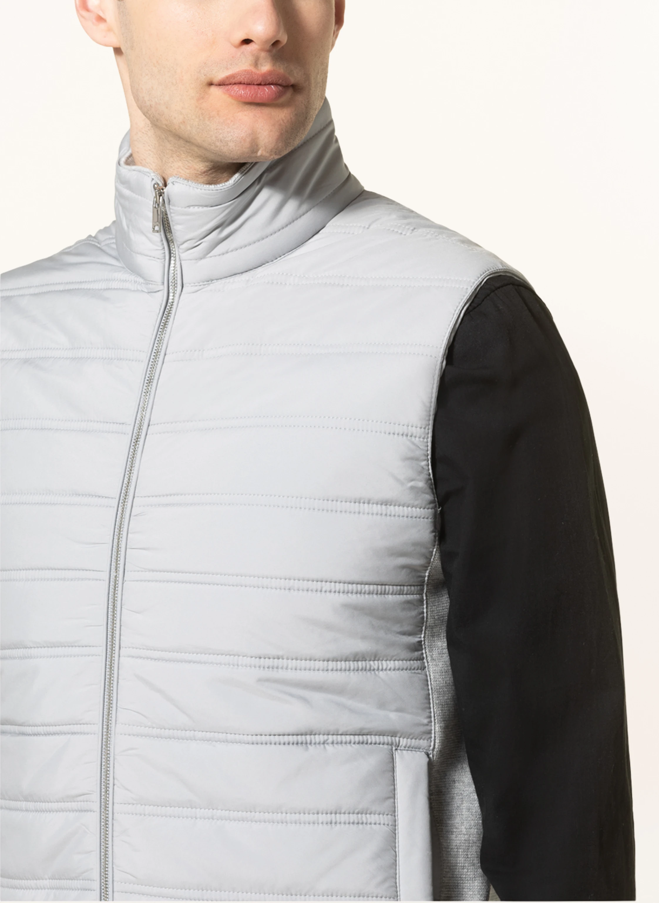 REISS Steppweste WILLIAM im Materialmix