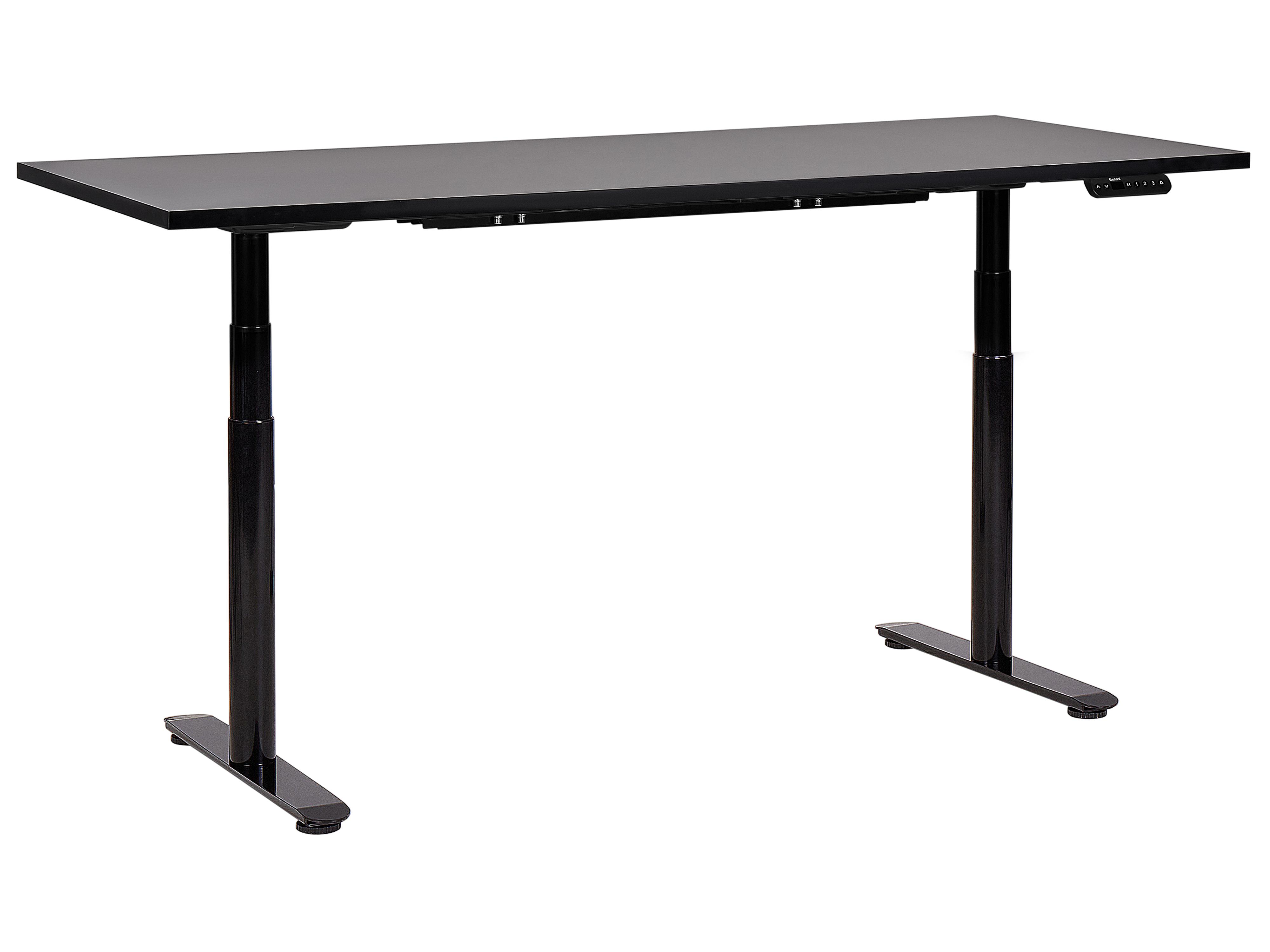 Elektrisch verstelbaar sta-bureau DESTINAS Zwart 180 cm 80 cm