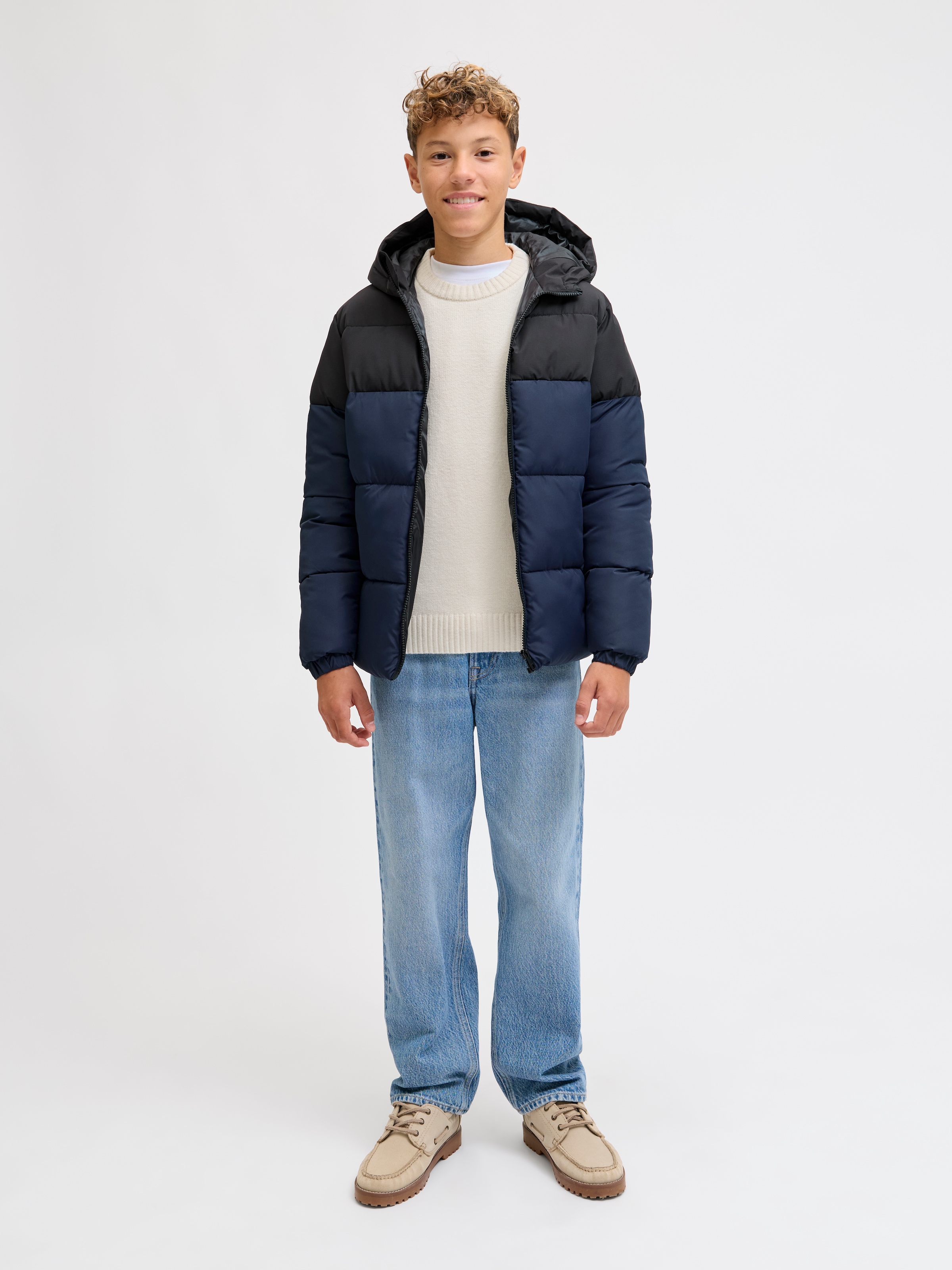Jack & Jones Junior Steppjacke »JJMAZE PUFFER HOOD JNR« mit Kapuze