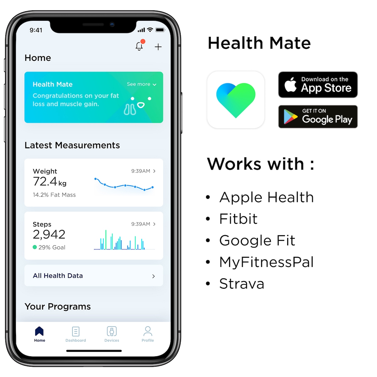 Withings Body badevekt WITWBS06WH (hvit)
