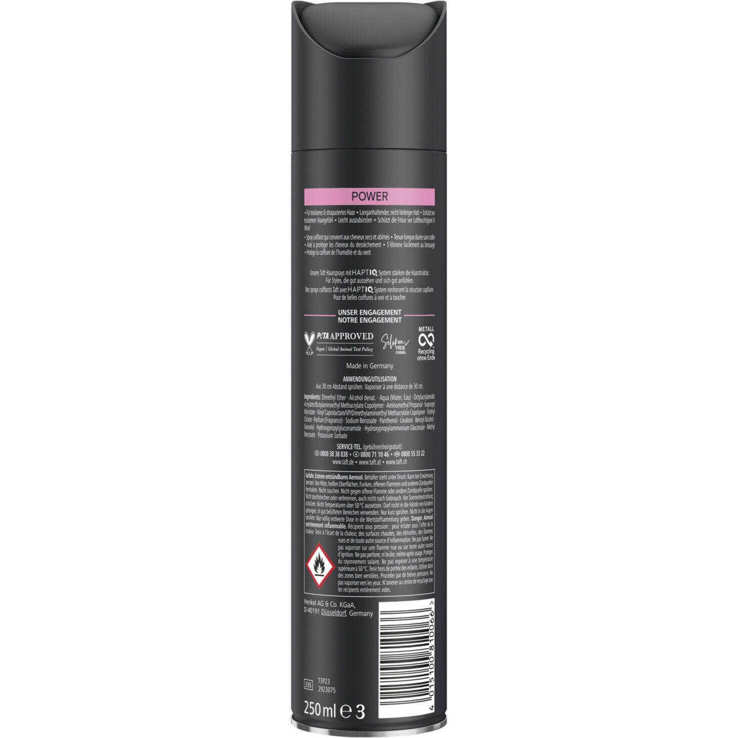Taft Haarspray Cashmere Touch Mega Strong
