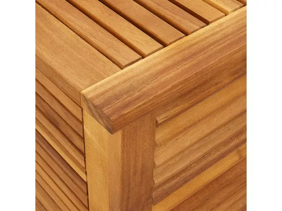 Prolenta Premium - Boîte de rangement de jardin persiennes 90x50x56 cm bois acacia
