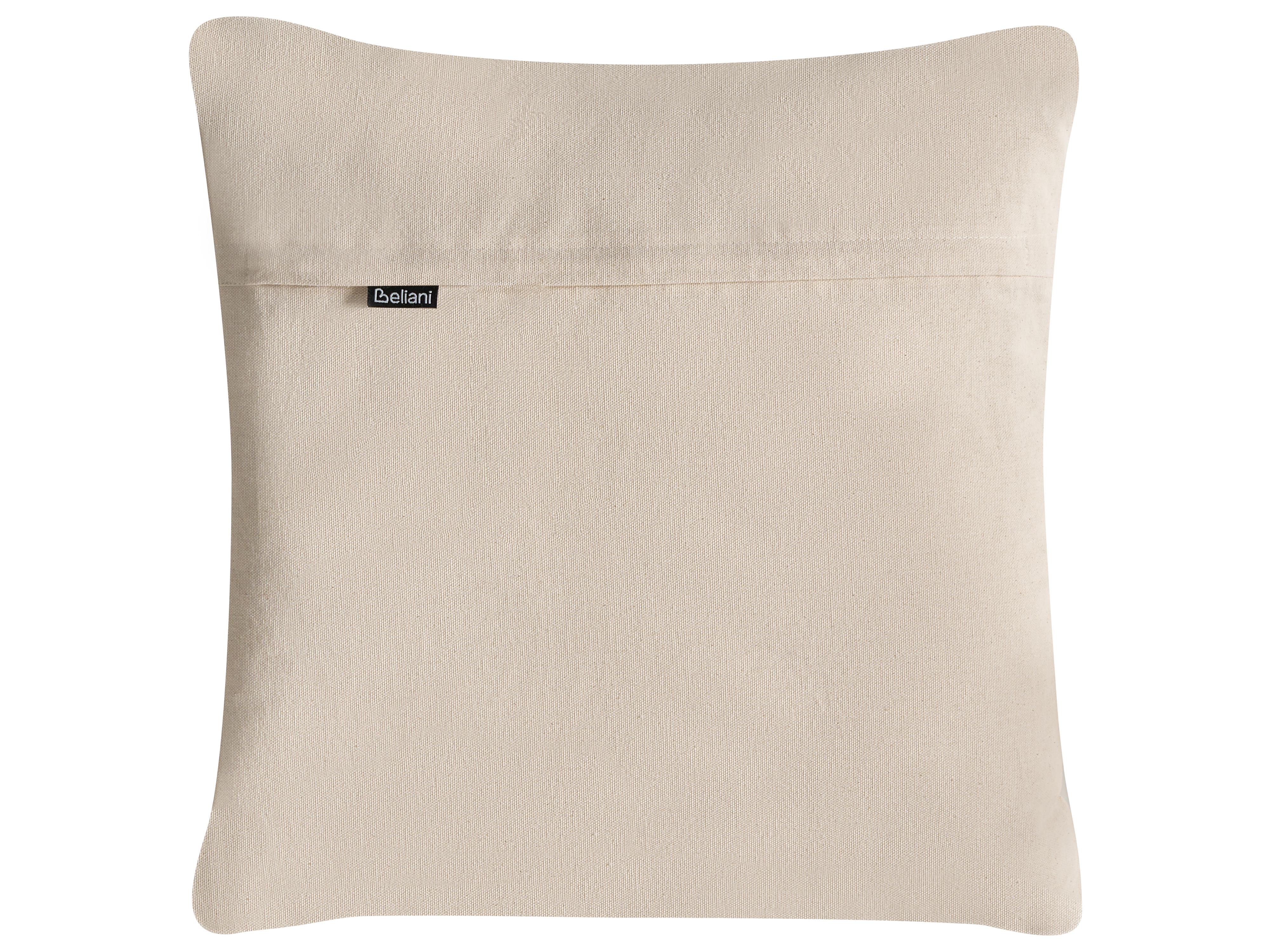 Set van 3 sierkussens MYRISTICA Katoen 30 x 50 cm 45 x 45 cm Beige bloempatroon
