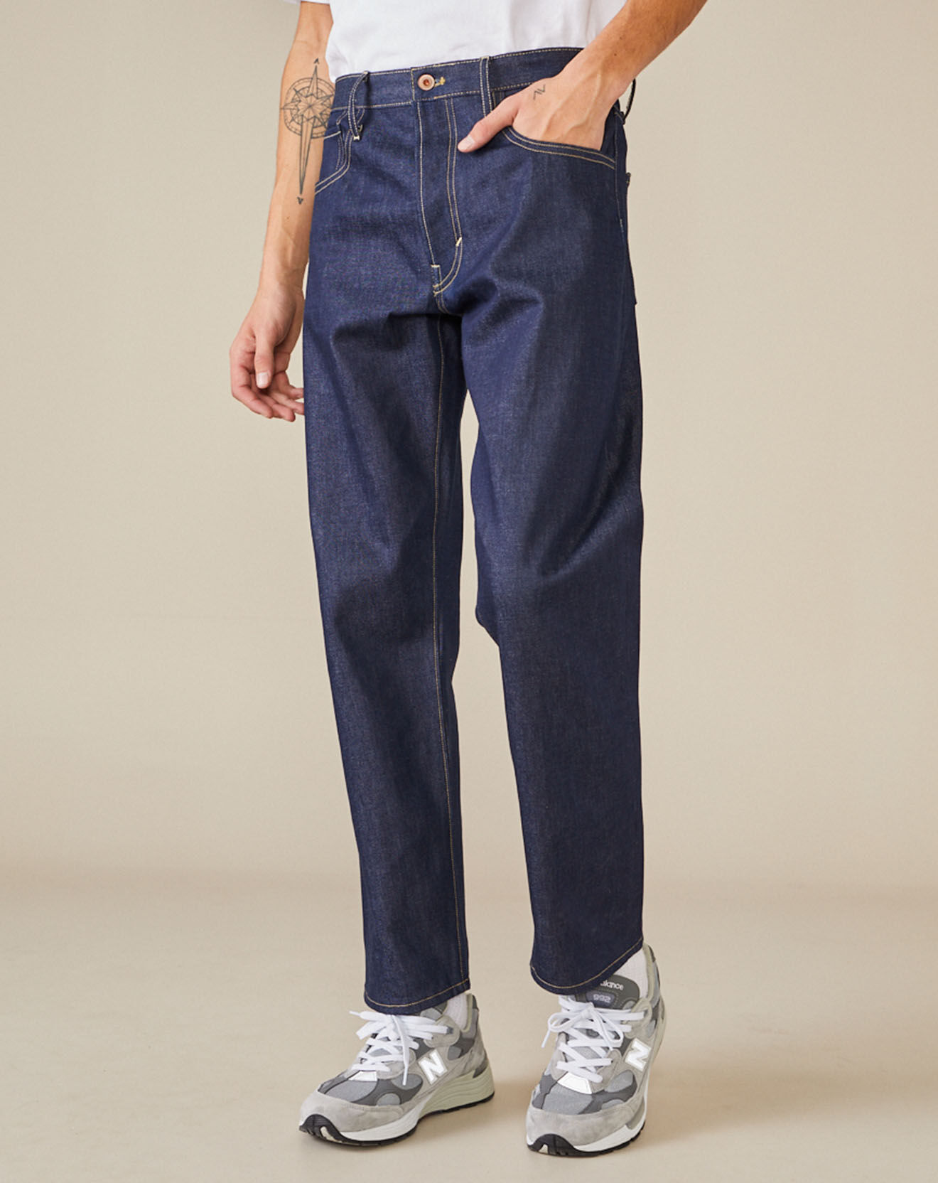 Bellerose Jean loose Percy bleu foncé