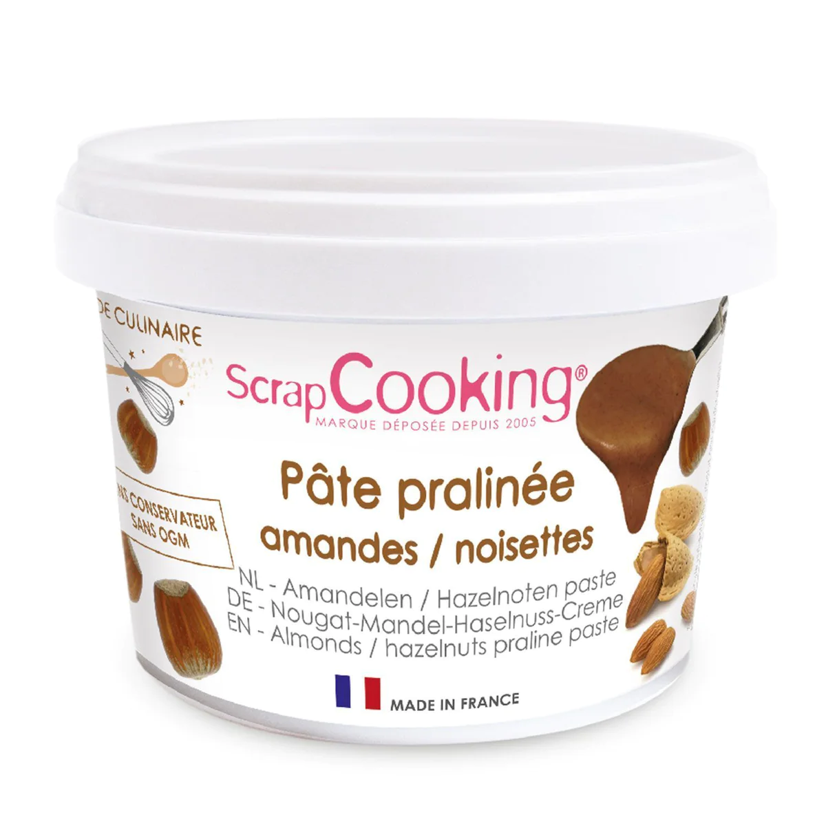 Pâte pralinée noisettes et amandes 600 g Scrapcooking