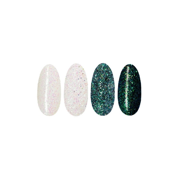 Ronney Glitter Nagelpoeder /41/ Wit