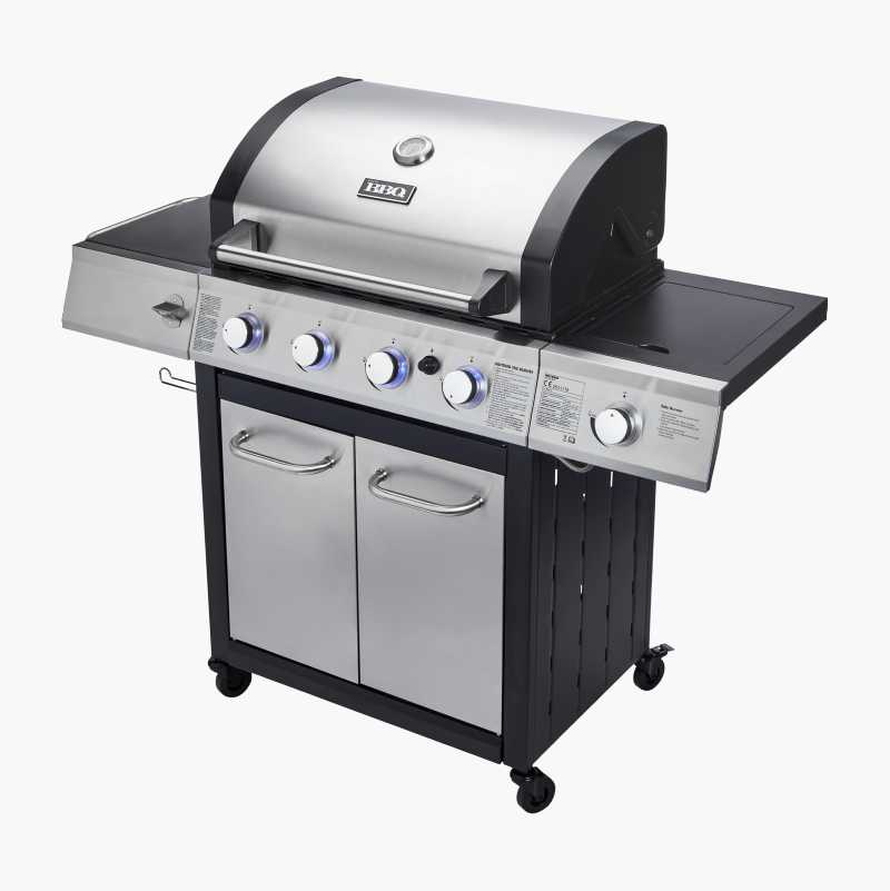 Gassgrill 4 brennere LED