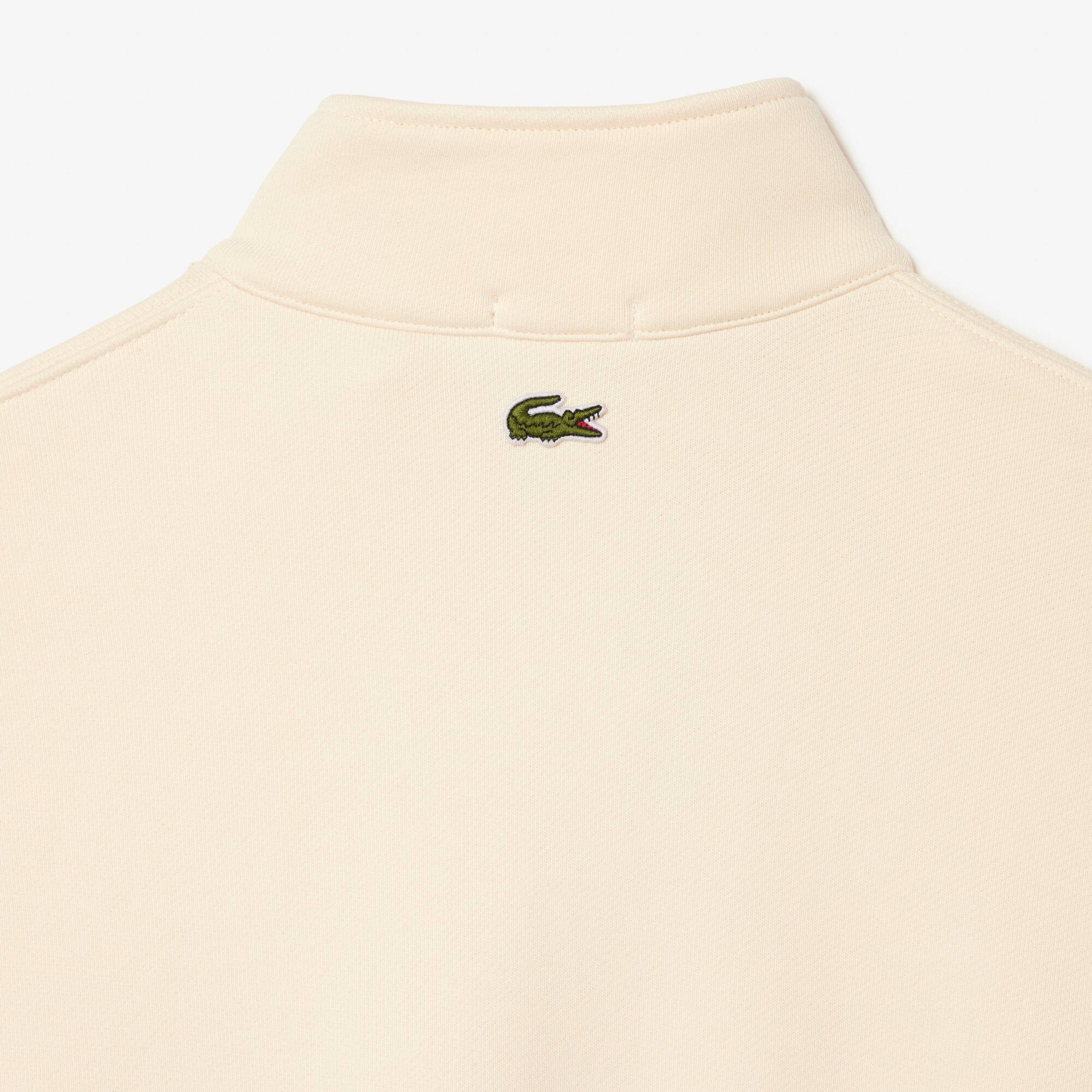 Unisex Jogger-Sweatshirt aus Bio-Baumwolle mit hohem Kragen Sweatshirts - Weiss - Lacoste - Unisex