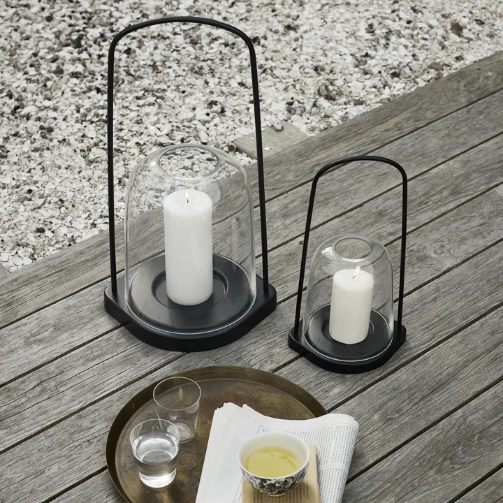 Fritz Hansen - Skagerak Bell Windlicht, Ø 30 cm, hellgrau