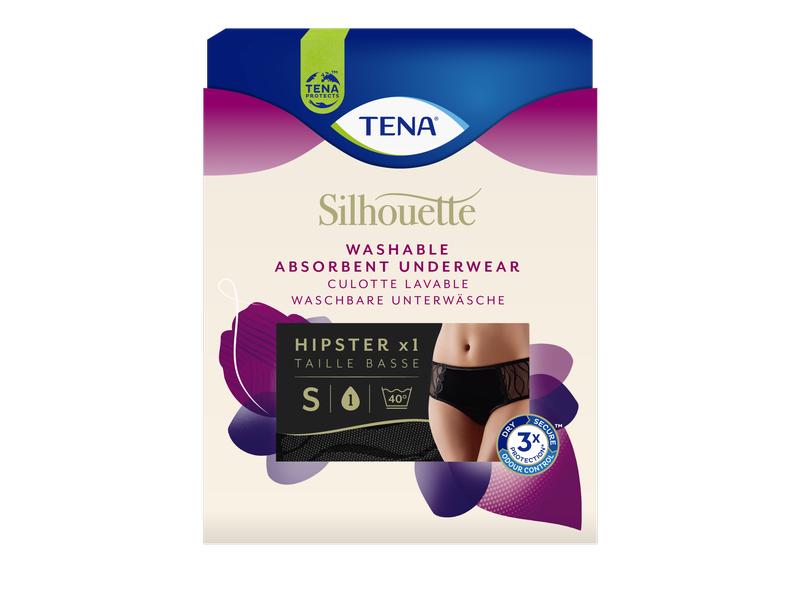 Tena Inkontinenz Slip waschbar Hipster S 1 Stück Nahhaltige, moderne Unterwäsche die eine schlanke Form zaubert