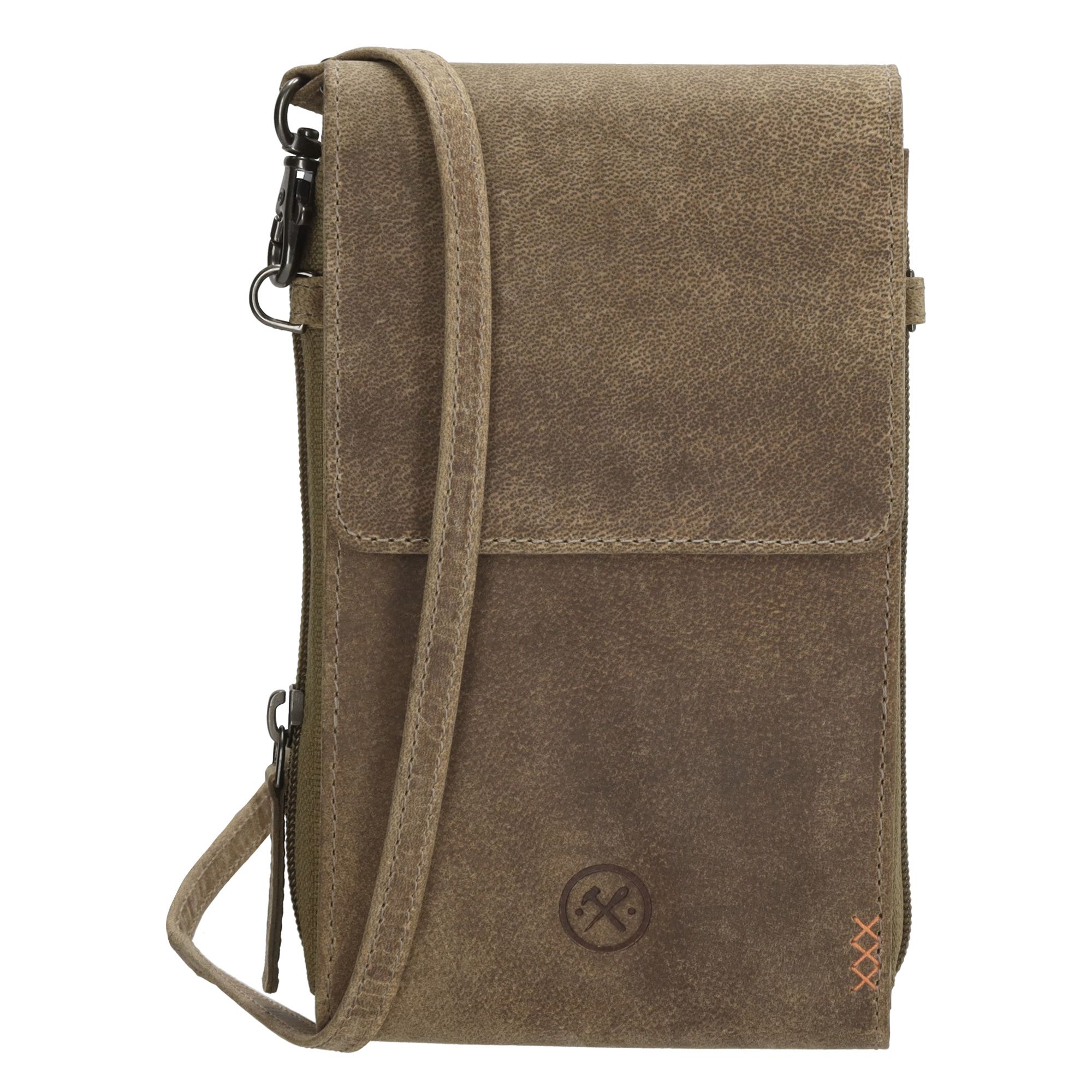 Hide & Stitches Idaho Telefoontasje Donkerzand