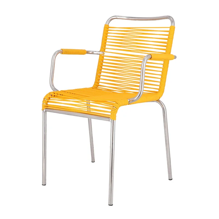 Fiam - Mya Spaghetti Outdoor Stuhl, gelb