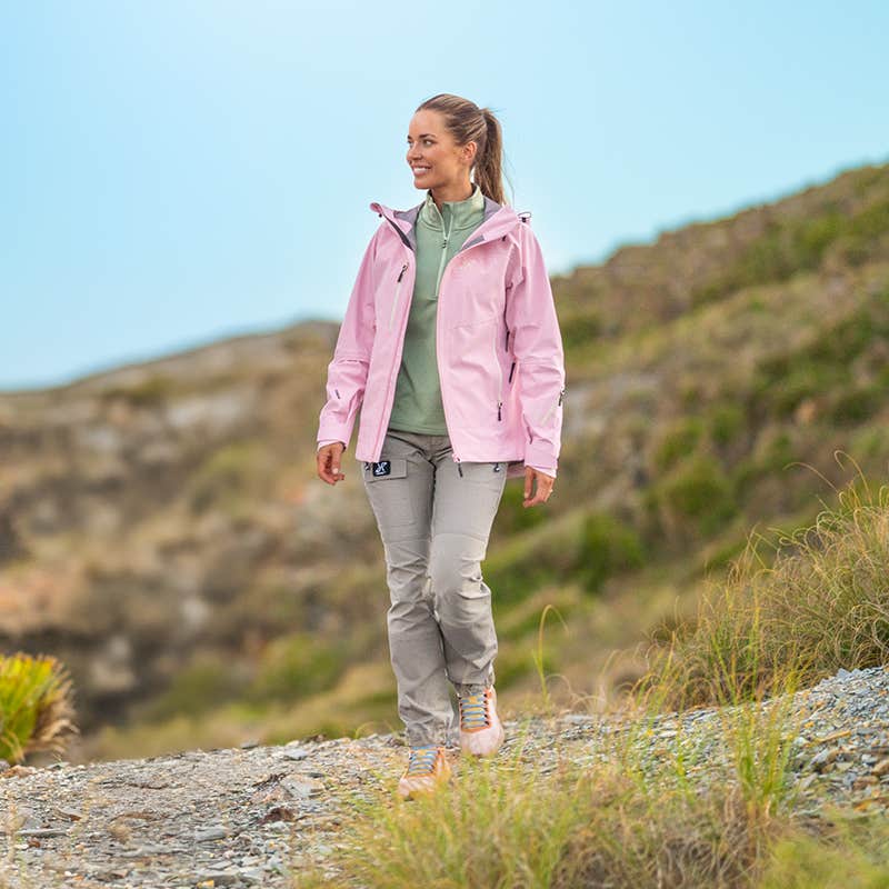 Cyclone 3L Shell Jacket Dame Pink Mist