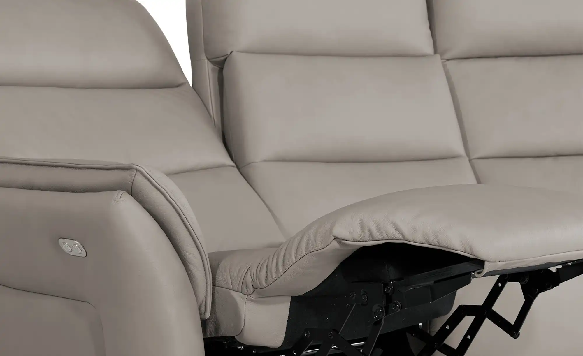 Hukla Trapezsofa aus Leder Corvina