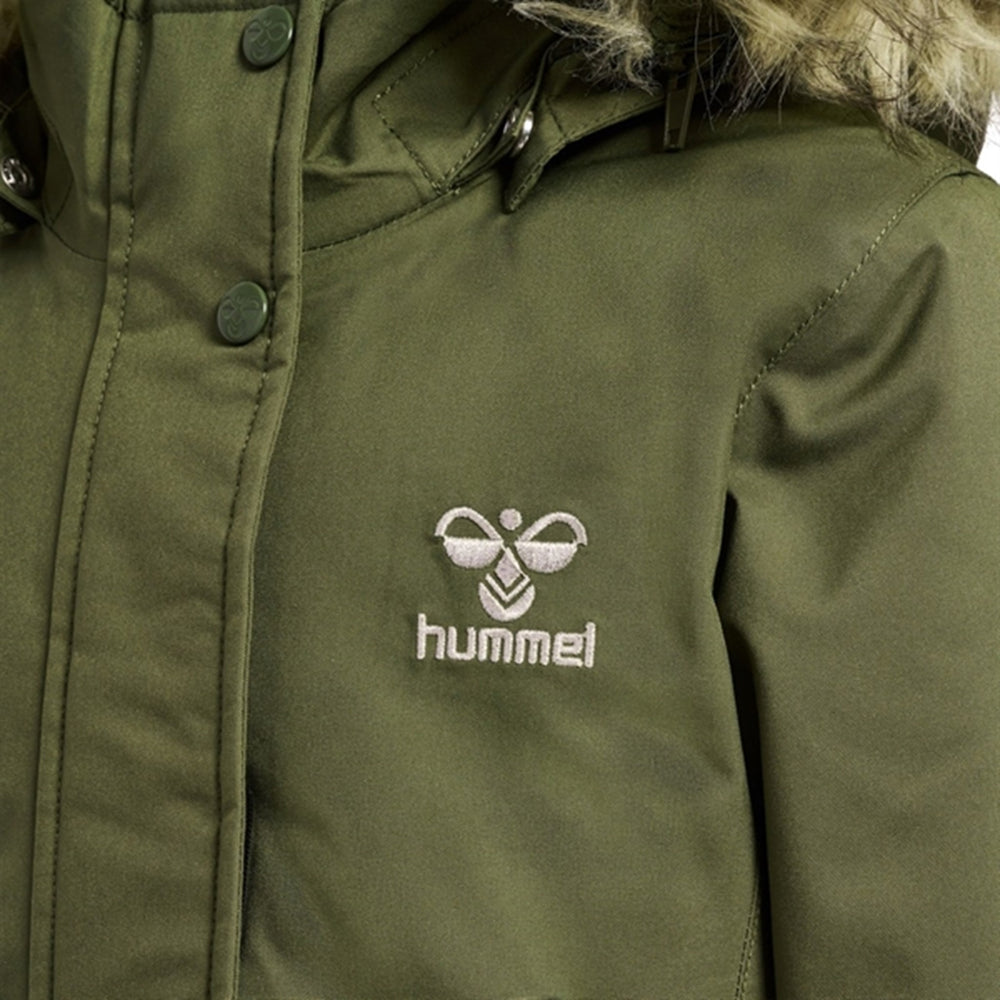 Frakke Alma Tex Olive Night - Hummel → Luksusbaby.dk