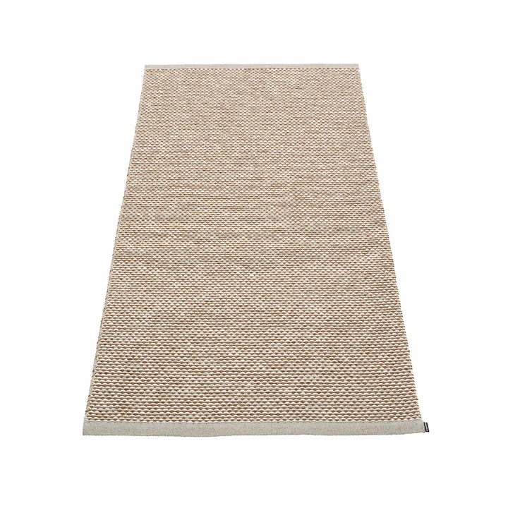 Pappelina - Effi Teppich, 85 x 160 cm, warm grey / braun / vanilla