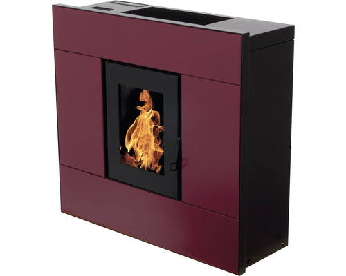 Natalia stalen pelletkachel, Bordeaux, 8 kW