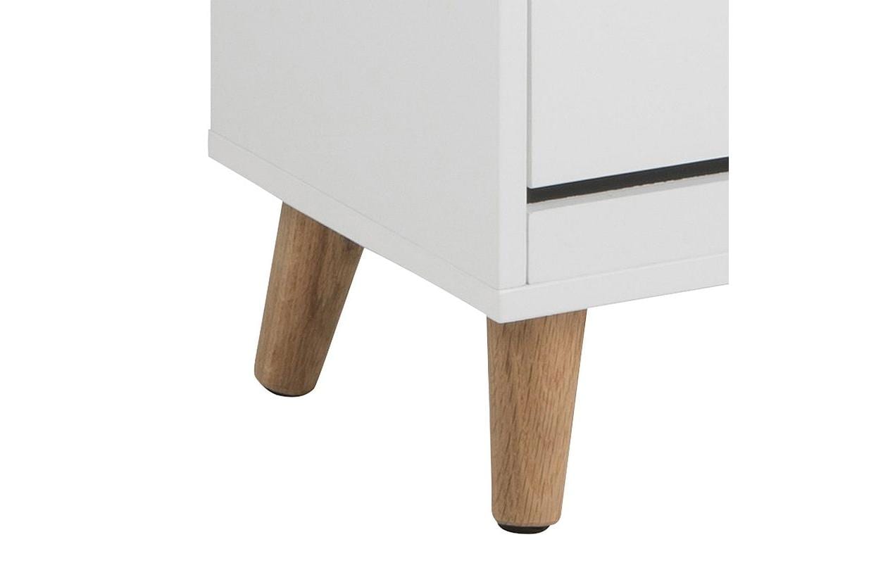 Schuhschrank Mitra 47 x 30 x 133.5 cm, Nature/Weiss<br>Schuh-Organizer