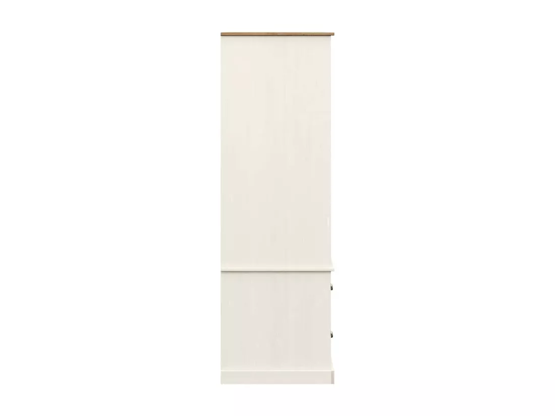 Garde-robe VIGO blanc 90x55x170 cm bois massif de pin