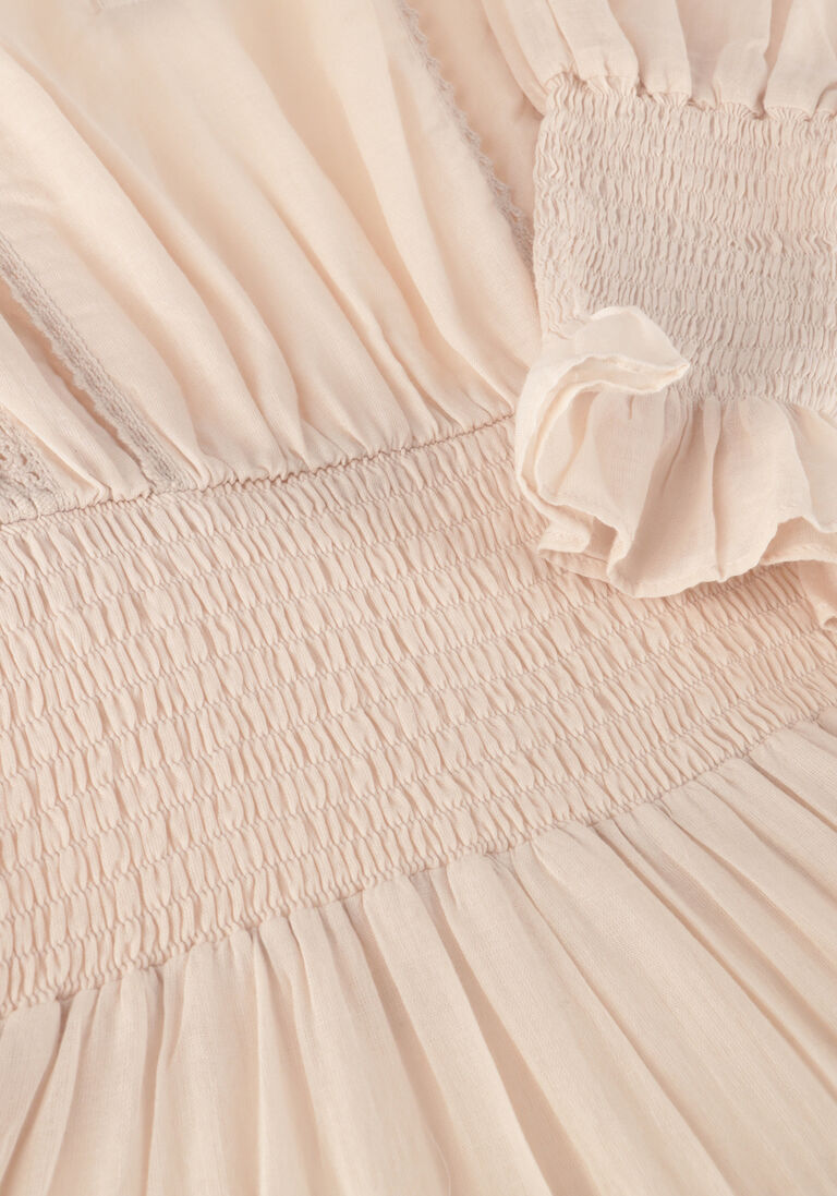NOTRE-V ecru notre-v mini jurk voile dress
