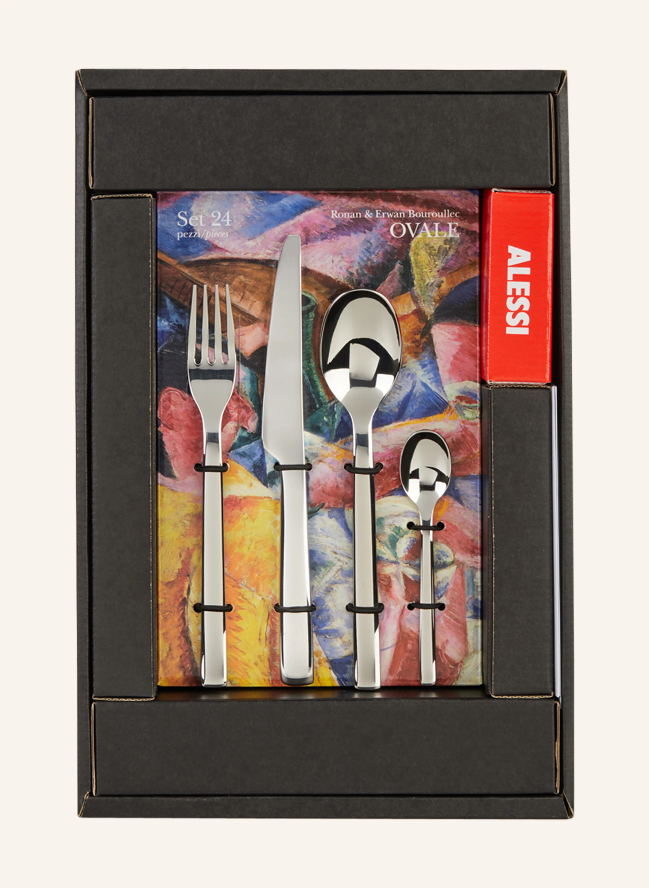 ALESSI 24-tlg. Besteck-Set OVALE