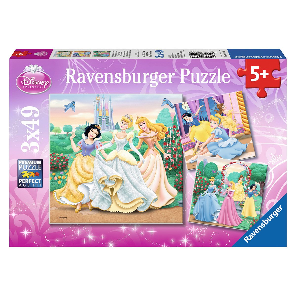 Puzzles 3x49 pièces - Rêves de princesses  Princesses