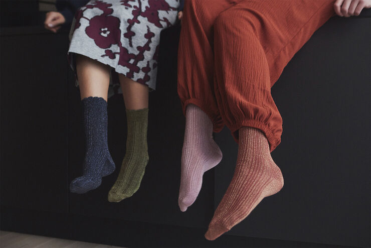 mpWoman Julia glitter socks Navy