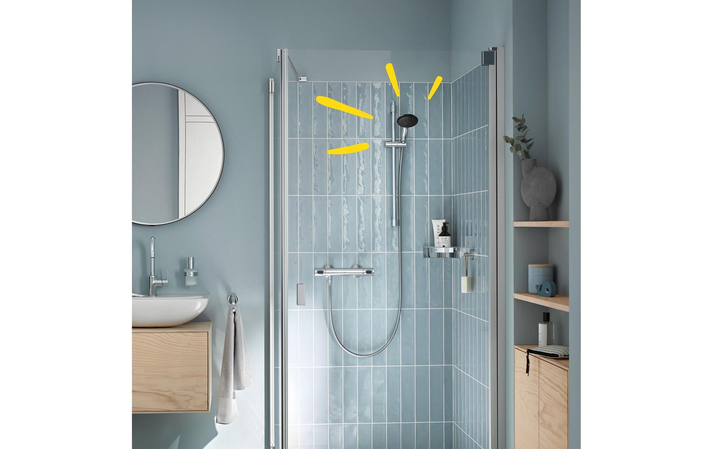 Handbrause Vitalio Start 110 ChromBrause mit drei Strahlarten