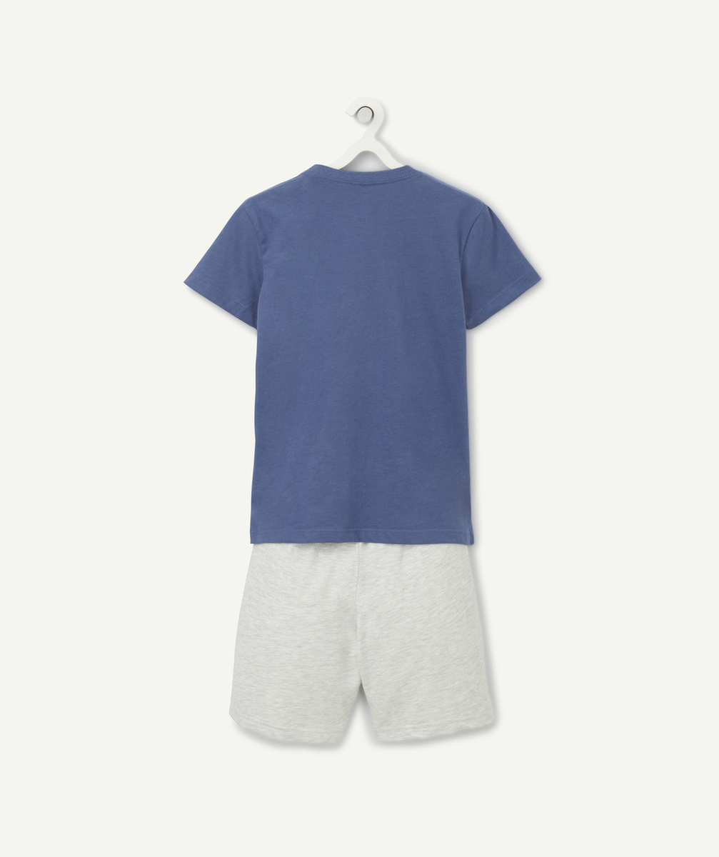 PYJAMA GARÇON EN FIBRES RECYCLÉES MESSAGE SURFEUR DIMANCHE