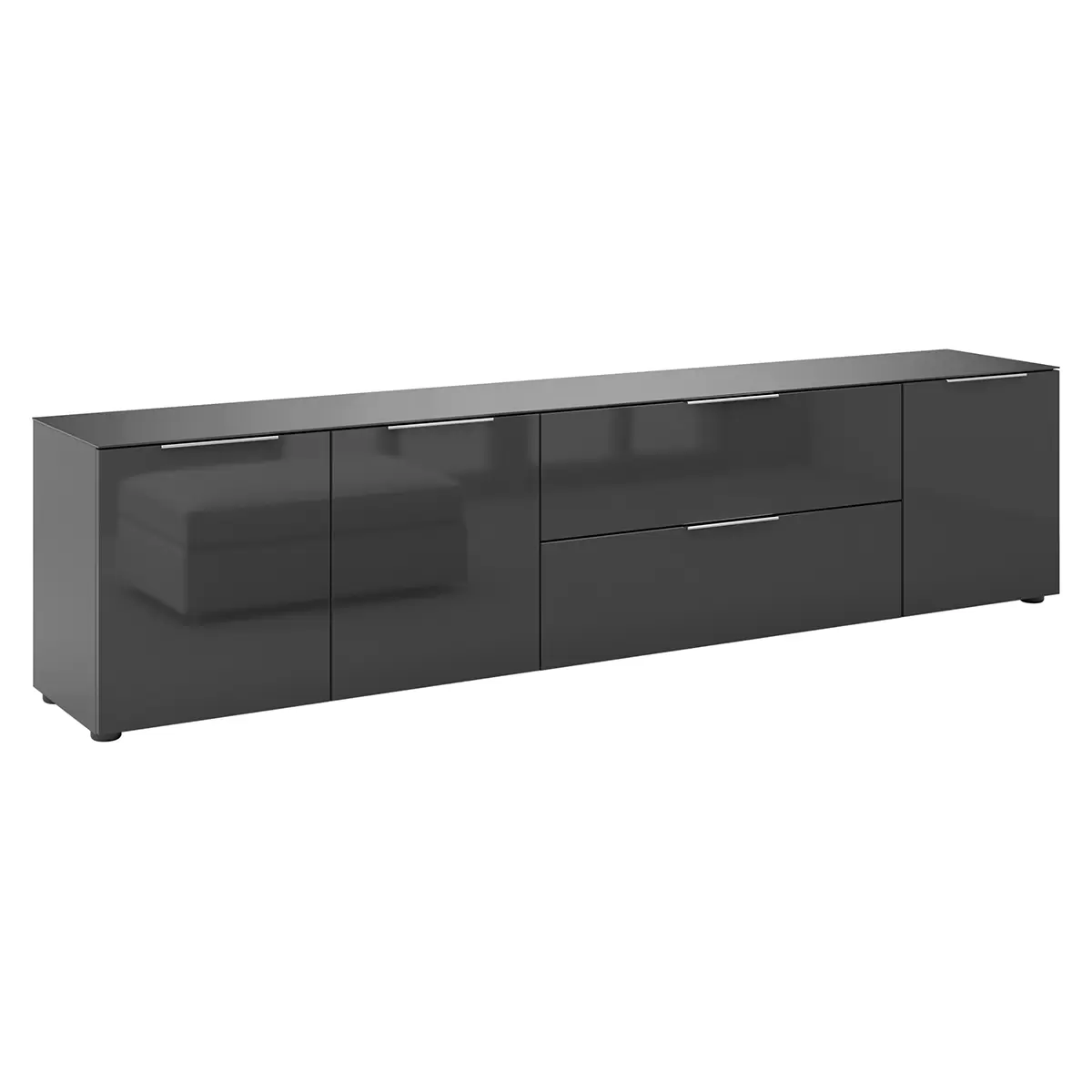 Lowboard 2T1K1S Style Schwarz