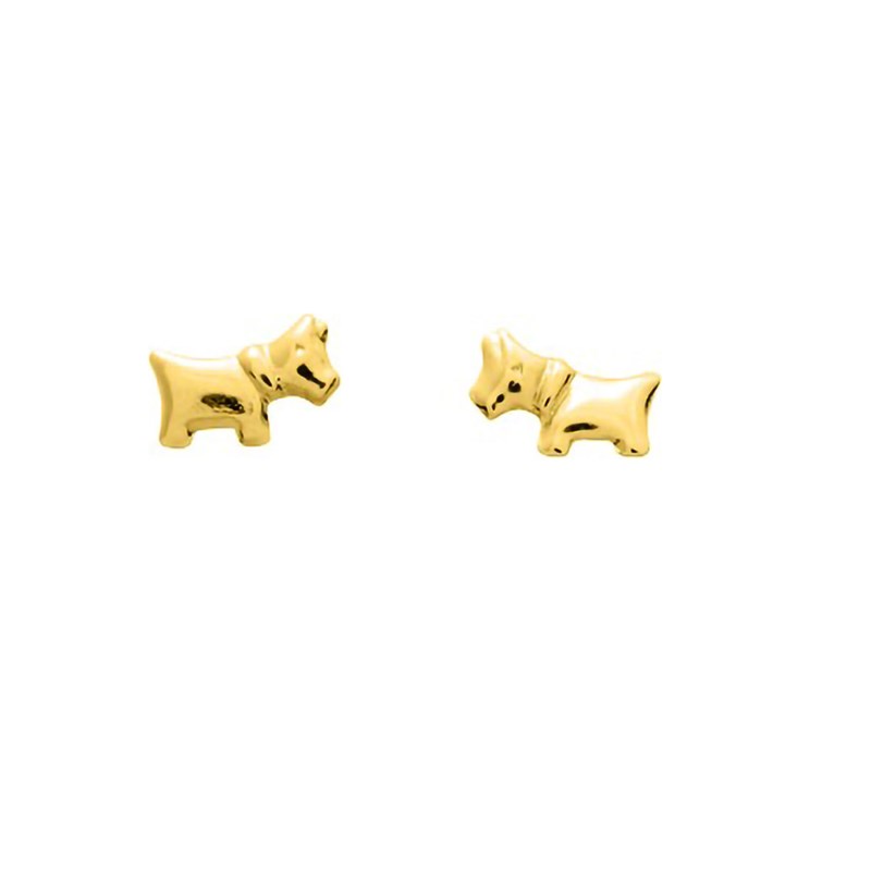 Boucles d'oreilles Enfant - Or 18 Carats - Chien