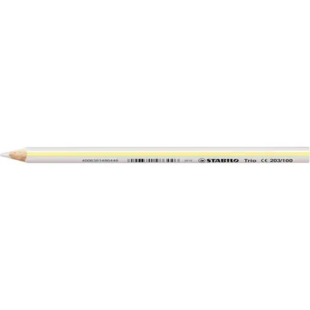 Dreikant-Buntstift - STABILO Trio dick - Einzelstift - weiß