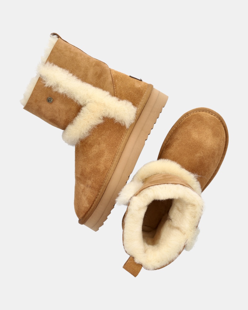 Warmbat Australia Kangaroo Plateau Gevoerde boots  - cognac