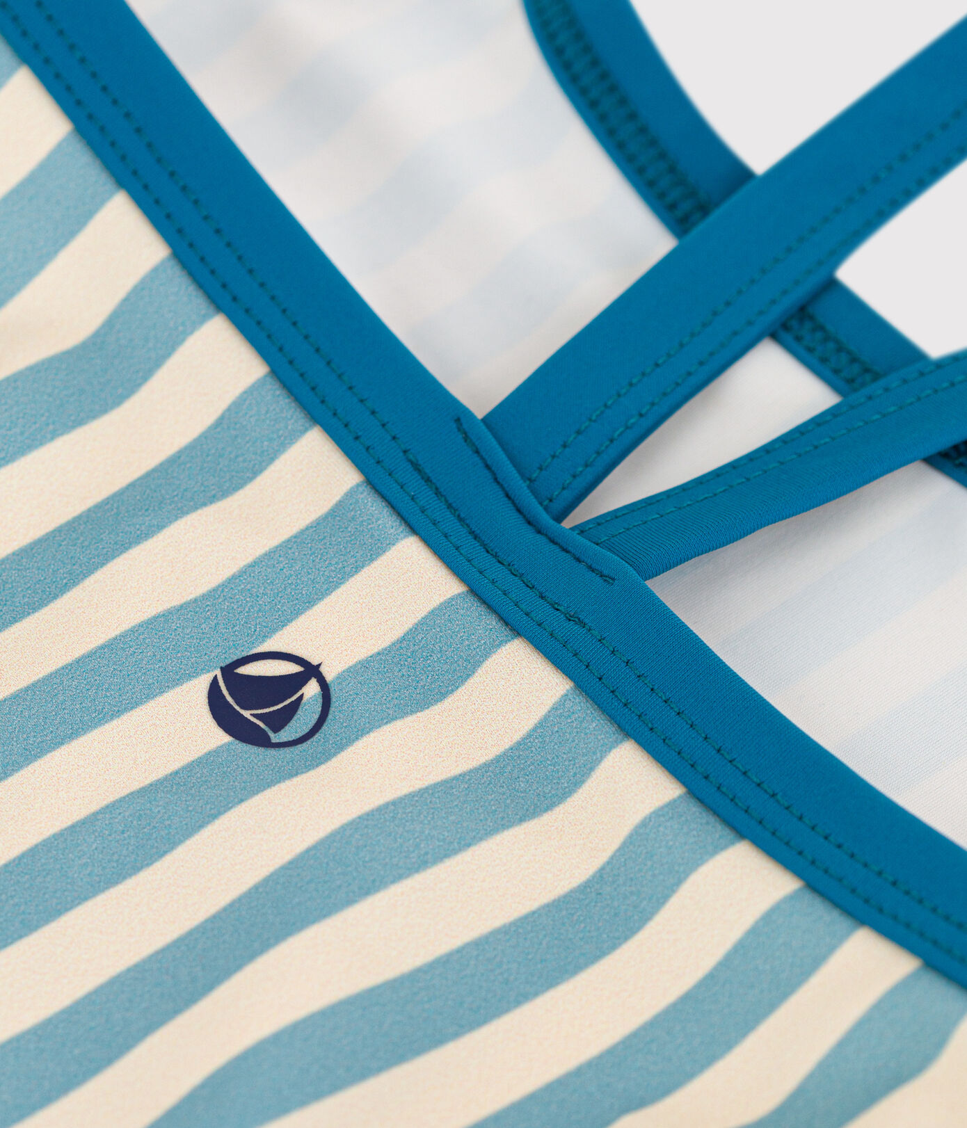 Maillot de bain 1 pièce rayé enfant fille