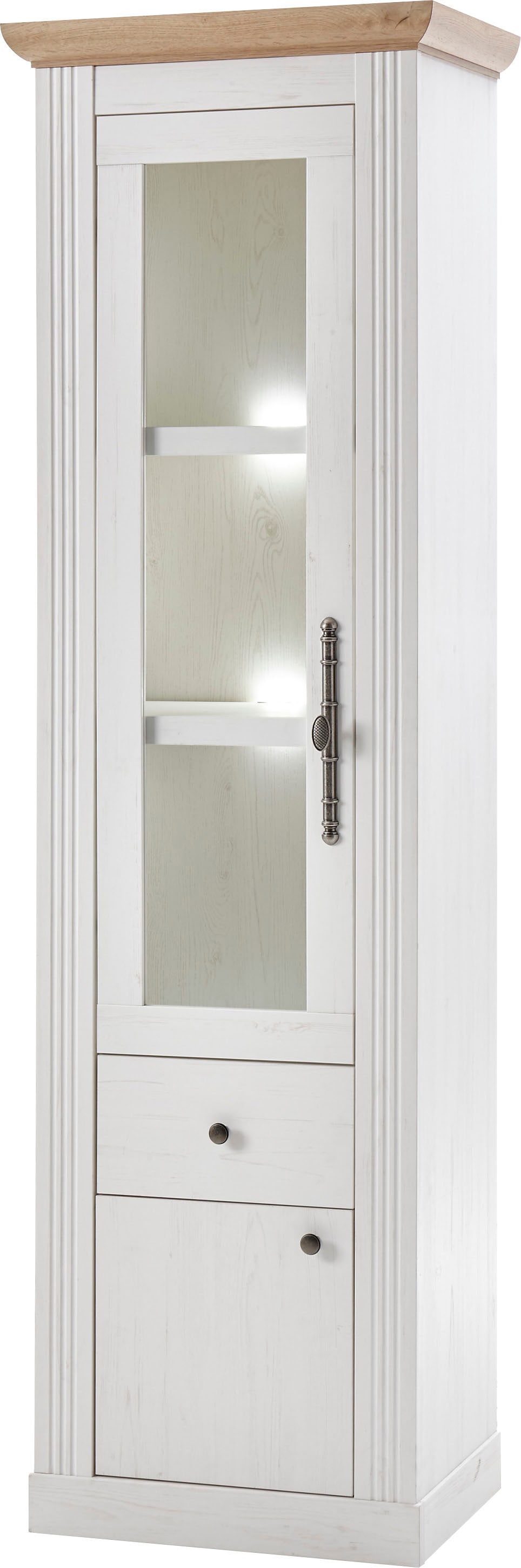 Home affaire Vitrine »Westminster TOPSELLER!« Höhe ca. 202cm,  im romantischen Landhausstil