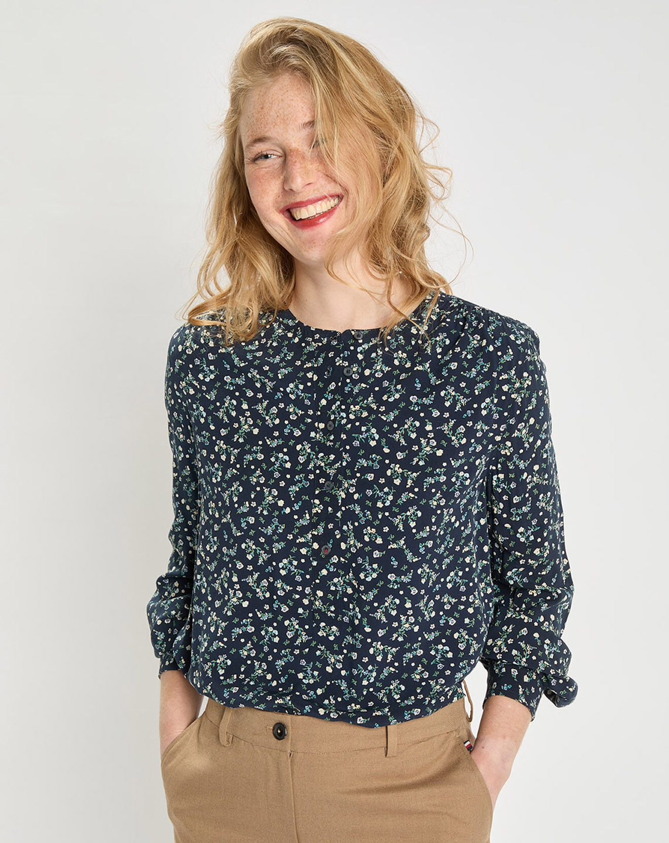 Tommy Hilfiger Blouse fluide imprimée Fleurie multicolore