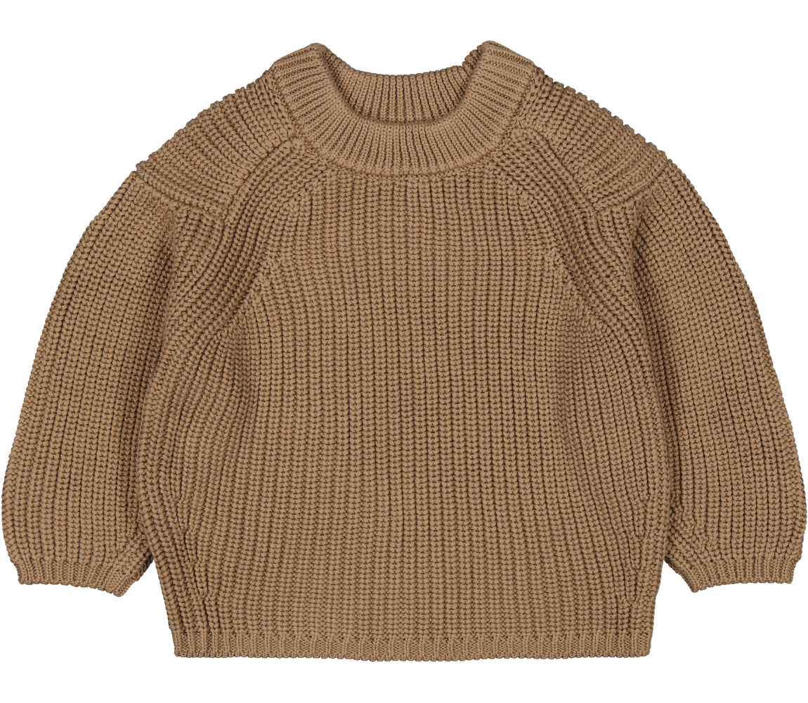 Tota, Strikbluse - Sepia Brown