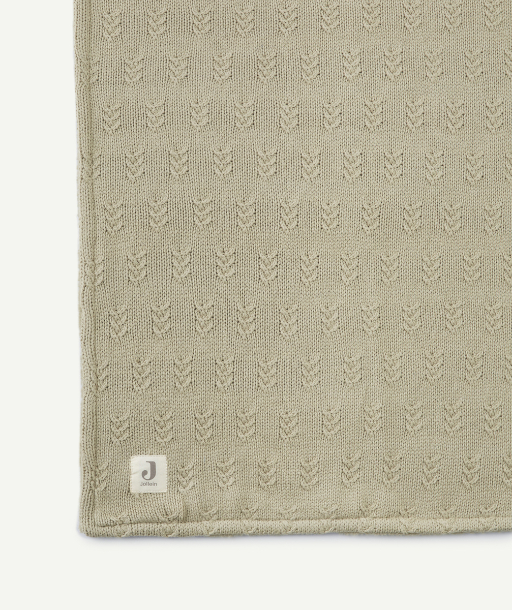 JOLLEINCOUVERTURE BERCEAU 75x100CM VERT OLIVE