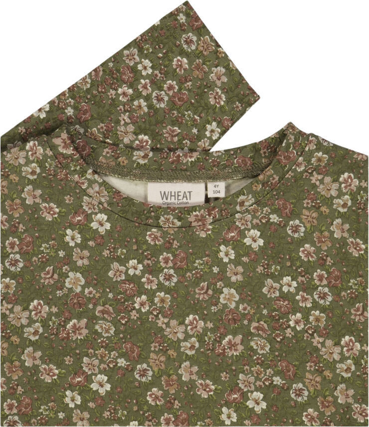 Wheat Jersey Kjole Bessie Dry pine flowers