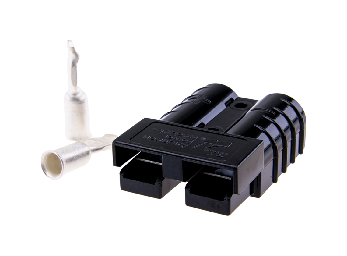 BBA hoge stroom connector 16 mm² 50A - black
