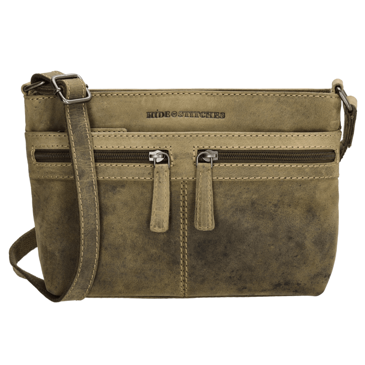 Hide & Stitches Idaho Schoudertas S Olijfgroen