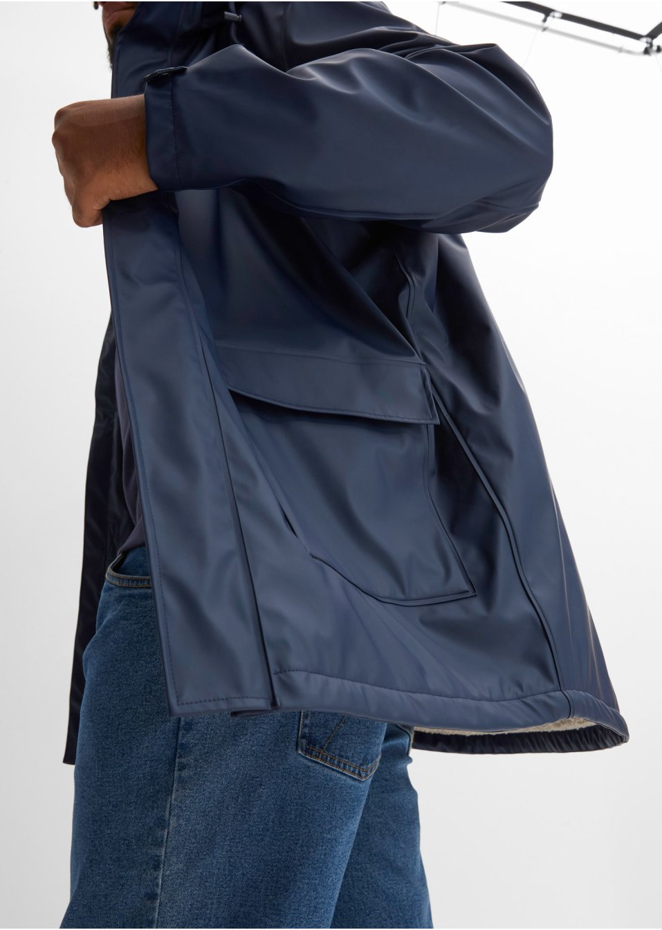 Veste imperméable hiver avec doublure peluche