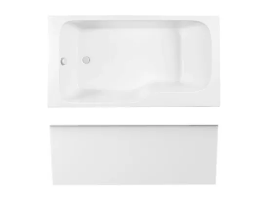 Pack baignoire bain douche 170 x 90 JACOB DELAFON Malice version gauche + tablier en niche