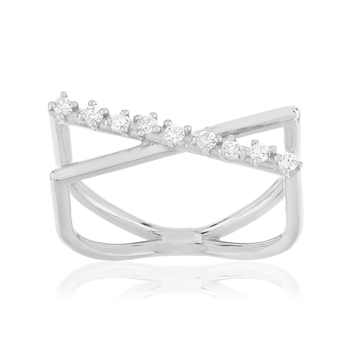 Bague argent 925 et zirconias